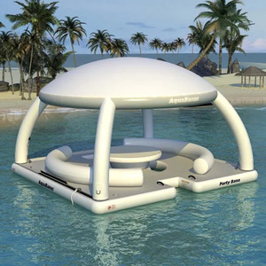 Plateforme flottante gonflable en PVC pour fête sur yacht, auvent, abri solaire, canapé-lit, <span class=keywords><strong>radeau</strong></span>, île, capacité 12 personnes - Product Image 4
