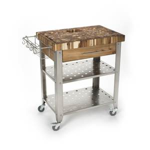 Meilleure vente Planche à découper en bois massif personnalisée Island Top Butcher Block Chariot de cuisine en bois - Product Image 6