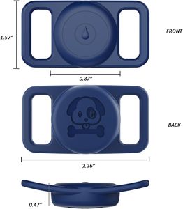 Étui pour Apple <span class=keywords><strong>AirTag</strong></span>, Housse de protection en silicone étanche pour collier d'animal de compagnie, support de suivi anti-perte pour <span class=keywords><strong>AirTag</strong></span> 2 - Product Image 2