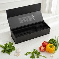 Boîtes rigides magnétiques de luxe en papier noir de haute qualité, personnalisées avec logo, pour l'emballage et l'expédition de vin et whisky, avec gaufrage.