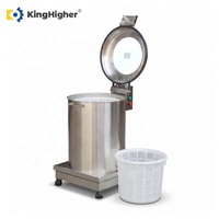 Essoreuse à salade commerciale en acier inoxydable, machine de déshydratation centrifuge 750W 300KG/H pour la préparation alimentaire