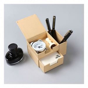 Ensemble de blocs-notes adhésifs personnalisés avec boîte distributeur extractible, blocs-notes adhésifs repositionnables, impression de logo pour les promotions de bureau - Product Image 1