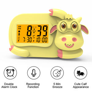 Reloj despertador digital zazu sam con lámpara nocturna, nuevo diseño bonito de animal, entrenador de sueño, oferta - Product Image 2