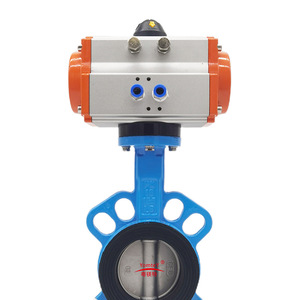 Guangdong Magnesium Special Pneumatic Wafer Butterfly Valve Rubber Lining 30mm Two Way Steam Water Air Control - Product Image 1