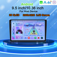 Autoradio Android avec écran IPS 10,36 pouces, 4G, GPS, WiFi, écran tactile et caméra 360° pour support
