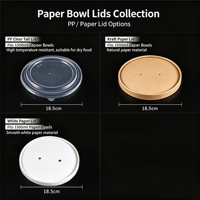 Grand bol à salade en papier de 1500 ml pour les fêtes et les plats à emporter, vente en gros