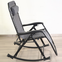 Chaise pliante inclinable très vendue pour le bureau, le repos et l'extérieur – Chaise à bascule portable et durable