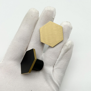 <strong>Cheap</strong> Cupboard Handles Copper Hexagonal Kitchen and Bathroom or Hotel Cabinet Drawer Hexagonal Brass <strong>Knob</strong> - Product Image 1