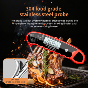 Termómetro Digital Plegable de Acero Inoxidable 304, Alta Precisión, Respuesta Ultra Rápida, Pantalla LCD, Impermeable, Rotación de 180°, para Barbacoa - Product Image 6