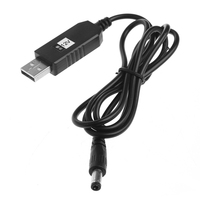 Cable de Alimentación USB, Conversor de Voltaje USB de 5V a CC de 12V 9V, Cable de Alimentación con Conector de 5.5*2.1mm 4.0x1.7mm 3.5*1.35mm