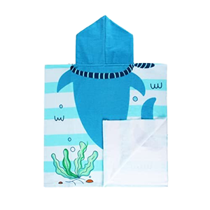 Morbidi copri-<span class=keywords><strong>accappatoio</strong></span> in microfibra per piscina e bagno con cappuccio per bambini da 3 a 10 <span class=keywords><strong>anni</strong></span> asciugamani Poncho da spiaggia - Product Image 3