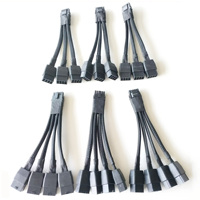 Adaptateur GUP 12VHPWR 90 ou 180 degrés, câble PCIe 5.0 avec câble PVC 16 broches vers 3x 8 broches pour cartes RTX 4090 4080