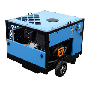 50 CFM 11Kw vành đai nhỏ điều khiển xăng/động cơ diesel Máy nén khí di động với bánh xe - Product Image 3