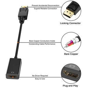 Displayport để HDTV chuyển đổi Bộ chuyển đổi cáp 4K x 2kmini dp adapter để HDTV cho HDTV được trang bị hệ thống - Product Image 4