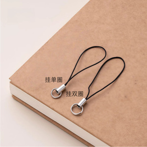Cordón negro con hebilla de langosta, correa duradera de aleación de zinc para teléfono, accesorio para llavero, para joyería, manualidades DIY - Product Image 2