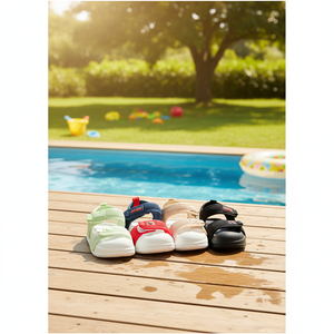 <span class=keywords><strong>Sandali</strong></span> piatti estivi coreani OZKIZ per bambini, con fibbia, 2-6 anni, punta aperta, fodera in rete traspirante, moda bambino, all'ingrosso - Product Image 3