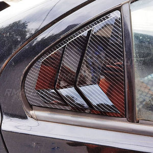 Rear <b>Window</b> Side <b>Vent</b> Shutter Louver Cover Trim for Mitsubishi Lancer EX X EVO 2008-2018 Car Accessories Auto Parts Carbon Fiber - Product Image 5