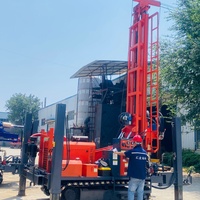 Foreuse mobile sur chenilles BDM-350SM pour puits d'eau profonde de 350 m, équipée d'un système hydraulique avancé