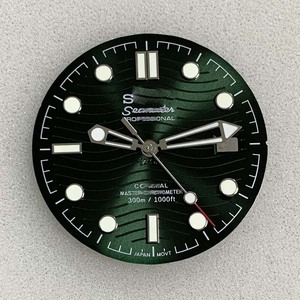 Mặt số lặn thể thao NH35 Classic 31,8mm <span class=keywords><strong>Sunburst</strong></span> Thích hợp cho bộ chuyển động tự động NH35 Phát quang màu xanh lá cây - Product Image 2