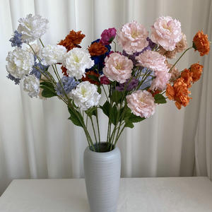 Decoraciones DE BODA <span class=keywords><strong>Ted</strong></span> Bakerpure Peony 6 cabezas ramo de peonía blanca flores artificiales para la decoración del hogar de la boda - Product Image 3