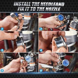 NICECNC ATV UTV 600PSI 4MPa Outil universel de remplissage d'aiguille d'azote pour <span class=keywords><strong>Polaris</strong></span> RZR's CanAm Mavericks - Product Image 4