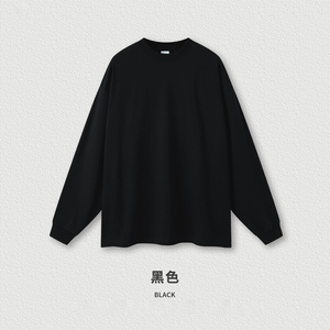 2026 Clothing Manufacturers Cotton Streetwear Man Men's T-shirts 2025 Drop Shoulder <b>Long</b> Sleeve 305gsm <b>TShirt</b> for Men - Product Image 3
