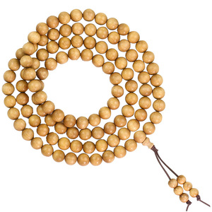 Indian Sandalwood 108 <b>Bead</b> Prayer <b>Beads</b> 8mm Round Unisex Traditional Chinese Style <b>Bracelet</b> Gift - Product Image 4
