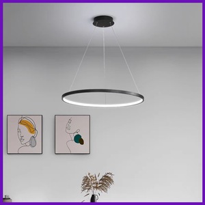 Minimaliste Maison Anneaux Plafond Lustre Suspension Lampe Or <span class=keywords><strong>220</strong></span> Volts Grands Lustres <span class=keywords><strong>Led</strong></span> Lampes Suspendues Modernes - Product Image 4