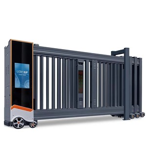 Portail Coulissant Double Automatique Électrique Rétractable à Télécommande pour Jardin et Cour – Vente Directe en Gros - Product Image 1
