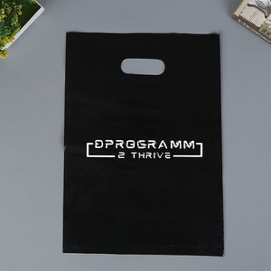 Tùy chỉnh in logo cá nhân HDPE LDPE hàng hóa chết cắt nhựa Túi mua sắm với xử lý - Product Image 5