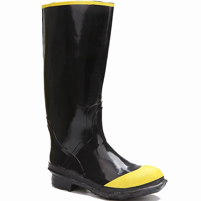 Manufacturer waterproof popular safety custom large size agricultural silicon car boot yellow rubber rain shoes boots for men