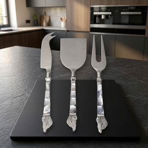 Ensemble de coupe-fromages en acier inoxydable de qualité supérieure, accessoires de service, lavable au lave-vaisselle, respectueux de l'environnement - pour restaurants, mariages, usage domestique - Product Image 3