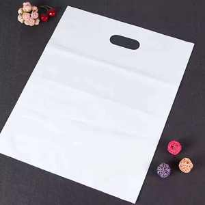 カスタムロゴLDPE <span class=keywords><strong>HDPE</strong></span>ビニール袋防水布ショッピングバッグプリントダイカットプラスチックショッピングバッグハンドル付き - Product Image 5