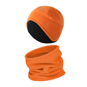 Fleece Scarf And Earmuffs Solid Color Warm Breathable Outdoor Hat For <b>Hiking</b> Skiing Motorcycle Adult Sports <b>Cap</b> - Product Image 4