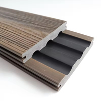 Dalles de terrasse en bois composite brossé, résistantes aux intempéries et antidérapantes, emboîtables, pour l'étanchéité des toitures et terrasses extérieures (WPC)