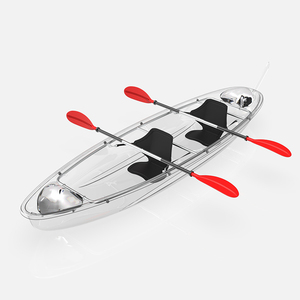 Kayak Trasparente in Policarbonato, Barca con Fondo Trasparente, Kayak Cristallino Portatile per Laghi Panoramici - Product Image 5