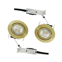 Downlight LED moderne commercial encastré rond or plafonnier blanc chaud aluminium lampe à LED pour projecteurs de salon