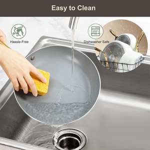 Ollas de Cocina de Diseño Moderno y Alta Calidad, Fáciles de Limpiar, con Tapas de Vidrio y Asas de Baquelita, Aptas para Lavavajillas y Horno - Product Image 5