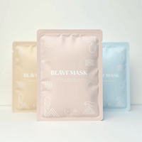 Sac en mylar scellé à 3 côtés avec logo personnalisé Pochette debout à faible quantité minimale de commande avec fermeture à glissière pour masques cosmétiques Emballage de lait et de sucre