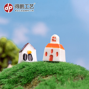 Adornos de Paisaje en Miniatura de Musgo, Casas de Resina, Molinos de Viento, Decoración Creativa para el Hogar - Product Image 3