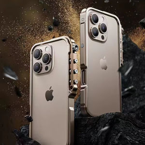 Logotipo personalizado Cool Marco de aleación de metal a prueba de golpes Estuches para teléfonos móviles Accesorios Fundas para <span class=keywords><strong>Apple</strong></span> para <span class=keywords><strong>iPhone</strong></span> 16 Pro Max y 15 - Product Image 2