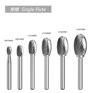 Laiwei Conical Carbide <b>Rotary</b> File 6x6x10 Single Flute For Engraving <b>Machine</b> HRC60 - Product Image 3