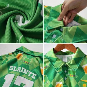 Polo personnalisé pour la Saint-Patrick pour hommes, manches courtes, nom personnalisé, design drôle irlandais, jersey en coton - Product Image 5