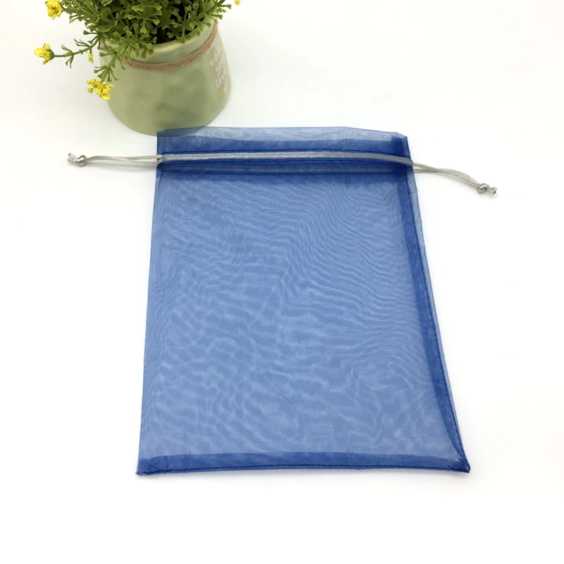 Многоразовая Сетчатая Сумка на шнурке для фруктов и овощей