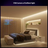 Matter Smart 24V 5M extérieur RGB + CW LED bande étanche IP65 télécommande Tuya App contrôle voix Cob LED bande pour décorations