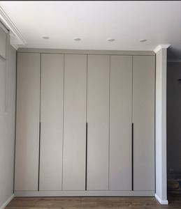 Armoire autoportante minimaliste gris foncé <span class=keywords><strong>avec</strong></span> coiffeuse intégrée, étagères LED – Mobilier de chambre haut de gamme et durable pour maison moderne - Product Image 3