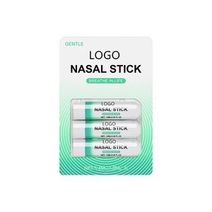 OEM <span class=keywords><strong>Boomboom</strong></span> Lot de 3 inhalateurs nasaux d'aromathérapie 2 en 1 avec huiles essentielles et menthe menthol pour spa et parfums - Product Image 1