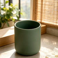 Vases à bougies en céramique de Noël à marque privée OEM, pots personnalisés avec logo pour marques de bougies parfumées de luxe, emballage de fêtes, vente en gros