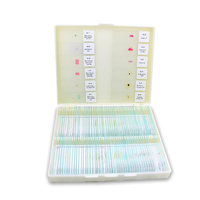 Fixed set 100 kinds Botany Zoology Histology cell mixed biological educational science slides