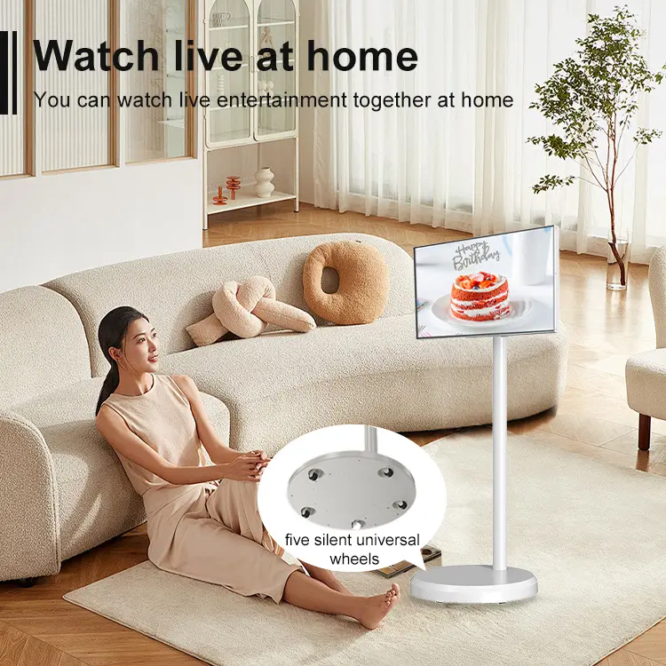 Wireless Wireless Wifi Rollable Jcpc Bestietv Free Touch Screen Stand By Me 100Inch Smart Tv